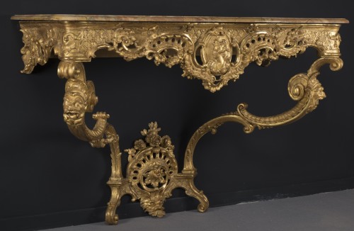 French Régence console attributed to Toro - French Regence