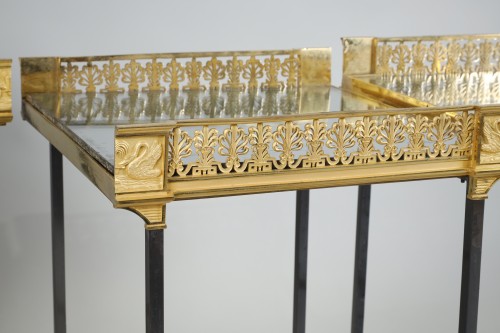 Antiquités - Large Surtout In Gilt Bronze Attributed To Pierre Philippe Thomire