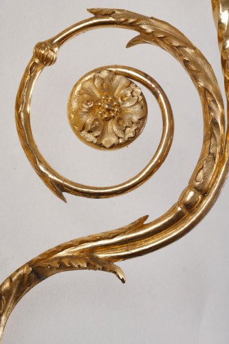 Antiquités - Pair Of Caduceus Sconces