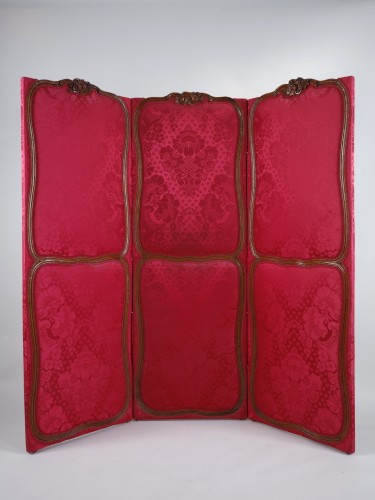 Furniture  - Screen Three Leaves Louis XV Period