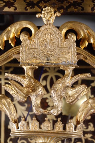 Horology  - Small Boulle Cartel From The Regency Period Of Saint Martin, In Paris