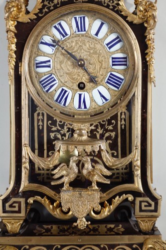 French Regence - Small Boulle Cartel From The Regency Period Of Saint Martin, In Paris