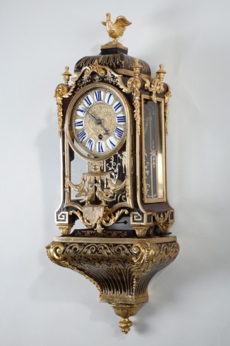 Antiquités - Small Boulle Cartel From The Regency Period Of Saint Martin, In Paris