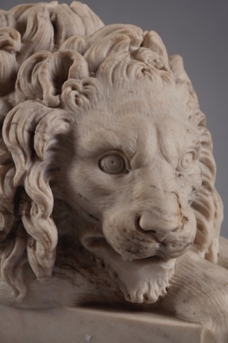 Paire de lions d'après Antonio Canova (1757-1822) - Empire