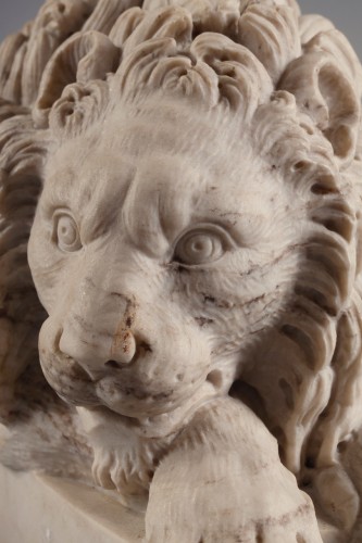 Empire - Paire de lions d'après Antonio Canova (1757-1822)