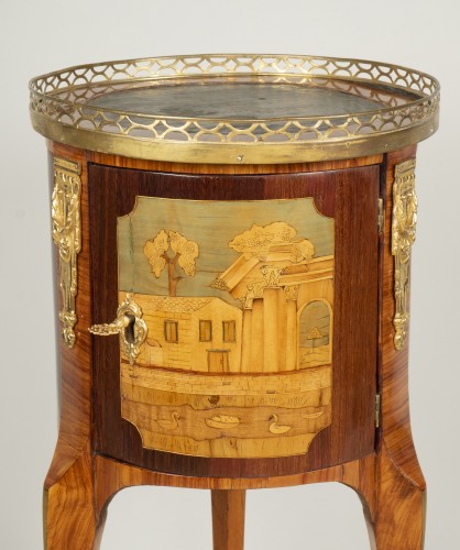 Chiffonnière tambour attribuée à André Louis Gilbert - Galerie Gilles Linossier