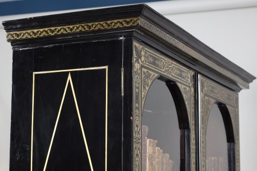 Bibliothèque en marqueterie « Boulle », Attribuée à André Charles Boulle - Louis XIV