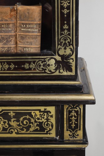 Louis XIV - Bibliothèque en marqueterie « Boulle », Attribuée à André Charles Boulle