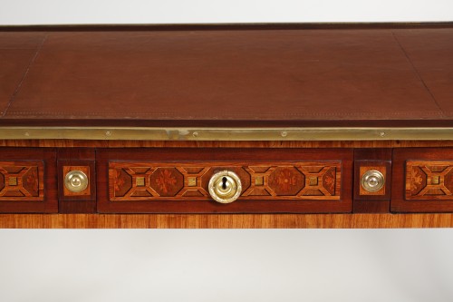 Furniture  -  Louis XVI period flat desk attributed to MONTIGNY