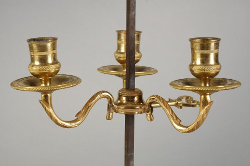 XVIIIe siècle - Lampe bouillotte Louis XVI