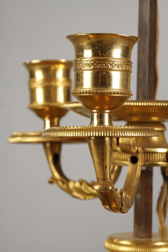 Antiquités - Louis XIV bouillotte lamp