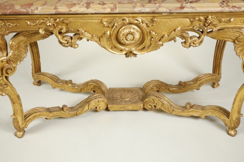 Table à gibier toute face en bois doré, Epoque XVIIIe siècle - Mobilier Style Louis XVI
