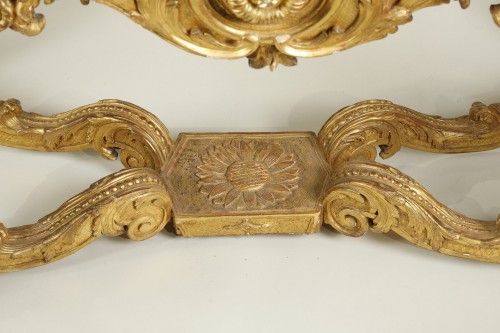 Mobilier Table & Guéridon - Table à gibier toute face en bois doré, Epoque XVIIIe siècle