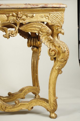 Table à gibier toute face en bois doré, Epoque XVIIIe siècle - Louis XVI