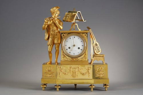 Horlogerie Pendule - Pendule troubadour d'époque Charles X