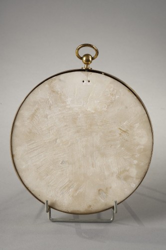 19th century - Early 19th century medallion in Carrara marble