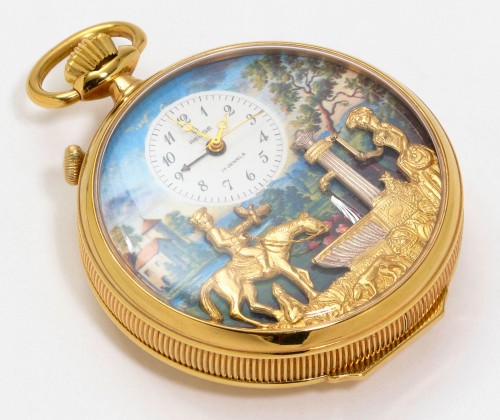 Montre de poche musicale à automates « La fontaine » - Gregory Redding