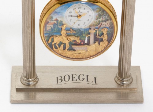 Montre de poche musicale à automates « La fontaine » - 