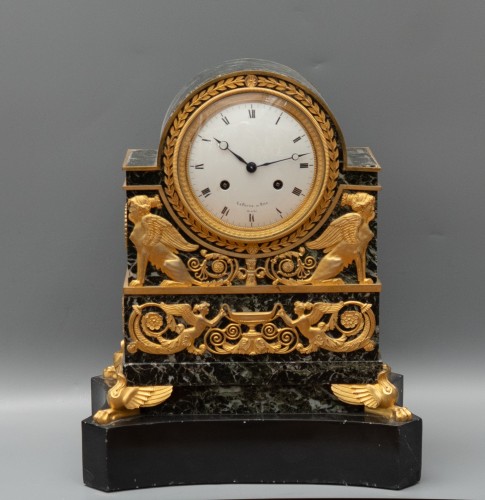 Importante pendule de cheminée parisienne, signée LePaute & Fils, Horloger du Roi - Horlogerie Style Restauration - Charles X