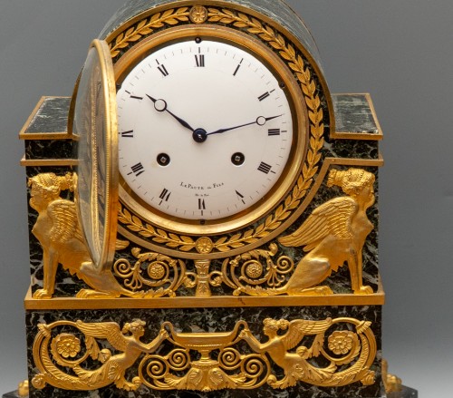 Horlogerie Pendule - Importante pendule de cheminée parisienne, signée LePaute & Fils, Horloger du Roi