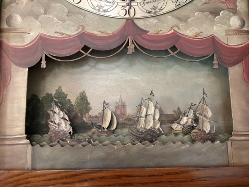 Horology  - Astronomical Longcase Clock with Day, Month, Date and Moon Phase Indication