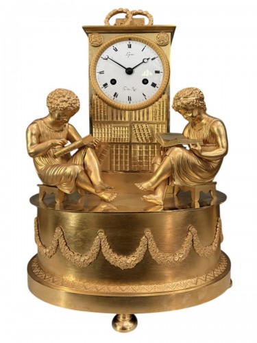 A fine French Empire ormolu mantel clock, circa 1810