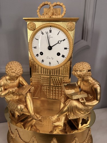 19th century - A fine French Empire ormolu mantel clock, circa 1810