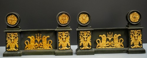 Decorative Objects  - Pair of Empire Fireplace Fronts, 1810