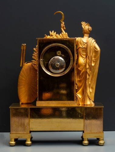 Empire Gilt Bronze Mantel Clock, "Allegory of Summer" - Horology Style Restauration - Charles X