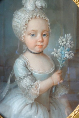 XVIIIe siècle - Portrait de Madame Royale - École française du XVIIIe siècle, entourage de Joseph-Siffred Duplessis
