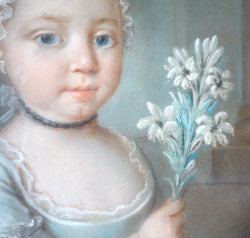 Antiquités - Portrait de Madame Royale - École française du XVIIIe siècle, entourage de Joseph-Siffred Duplessis