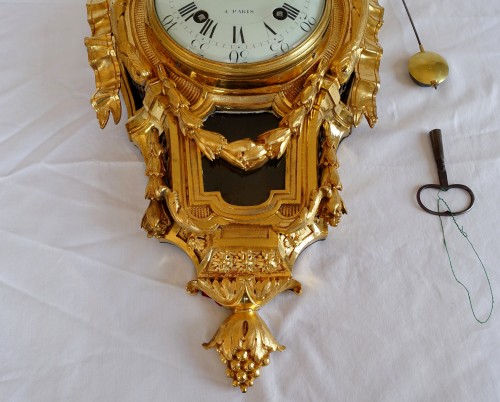 Louis XVI ormolu cartel by Osmond - Horology Style Louis XVI