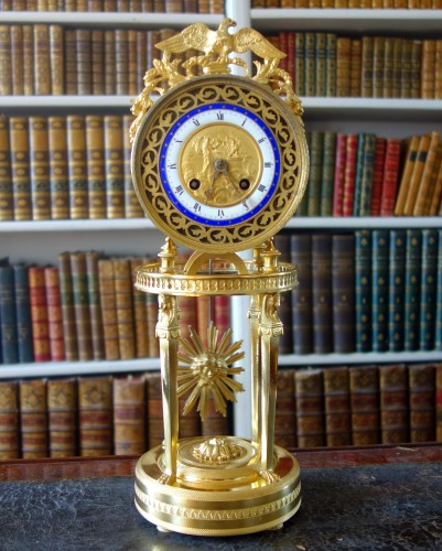 Retour d&#039;Egypte gilt bronze clock - Horology Style Empire