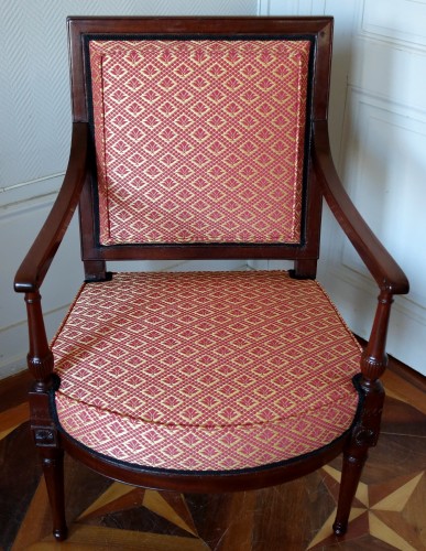 Antiquités - Fauteuil de bureau Directoire en acajou estampille de Georges Jacob