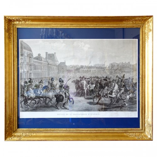 Revue du Général Bonaparte aux Tuileries, large engraving
