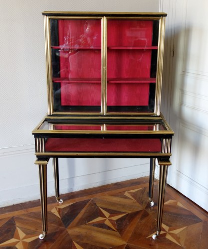 Mobilier Bibliothéque, vitrine - Meuble vitrine de collectionneur d'époque Napoléon III