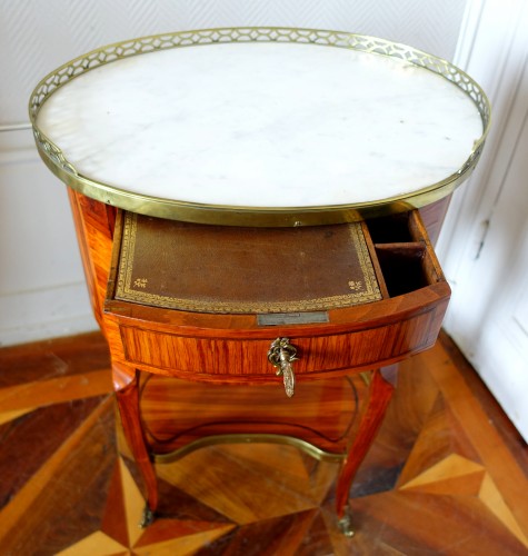 18th century - Rosewood coffee table signed by Fidelis Schey, 18th century 