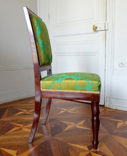Antiquités - Paire de chaises de salon par Jacob au Chateau d'Eu