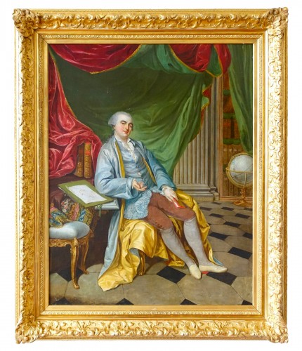 Portrait d'aristocrate, École française du XVIIIe siècle