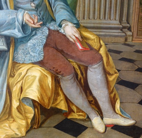 Portrait d'aristocrate, École française du XVIIIe siècle - Louis XV