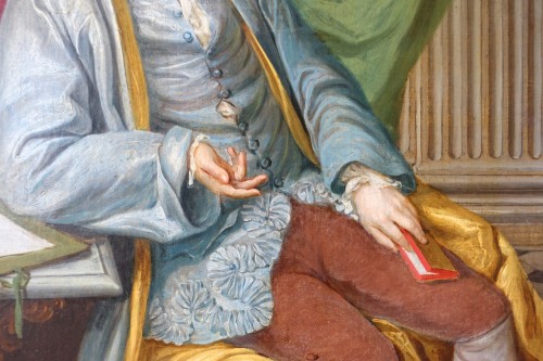 Louis XV - Portrait d'aristocrate, École française du XVIIIe siècle