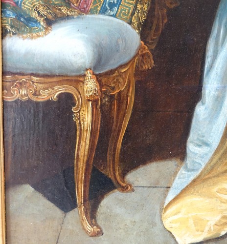 Antiquités - Portrait d'aristocrate, École française du XVIIIe siècle