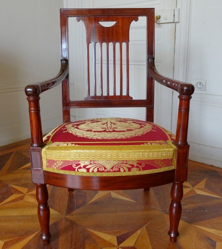 Empire - Fauteuil Empire par Jean-Pierre Louis pour Saint Cloud