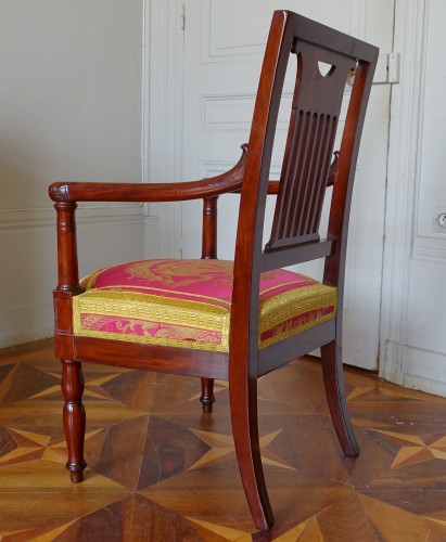 Antiquités - Empire armchair by Jean-Pierre Louis for Saint Cloud