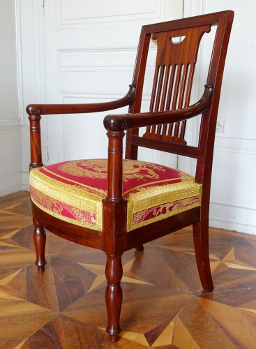 Antiquités - Fauteuil Empire par Jean-Pierre Louis pour Saint Cloud