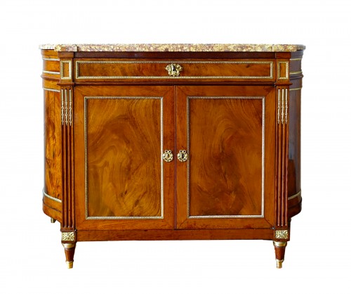 Directoire sideboard in mahogany and Spanish brocatelle marble