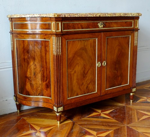 Furniture  - Directoire sideboard in mahogany and Spanish brocatelle marble