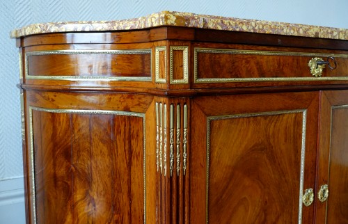 Directoire - Directoire sideboard in mahogany and Spanish brocatelle marble