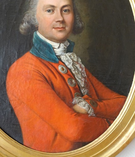 XVIIIe siècle - Ecole française du 18e siècle, Portrait d'homme d'époque Directoire