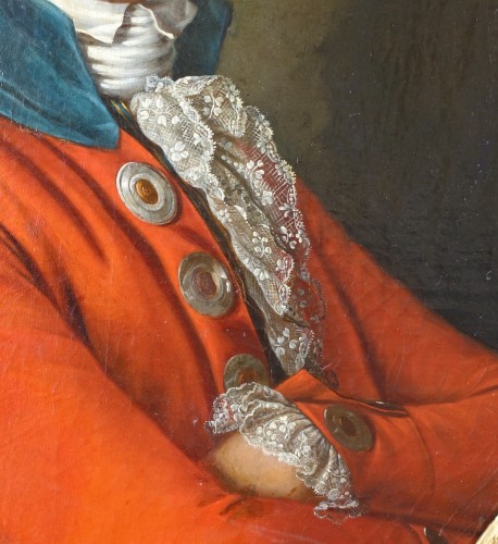 Ecole française du 18e siècle, Portrait d'homme d'époque Directoire - Directoire
